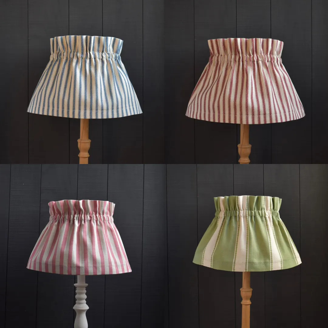 Dolly Scrunchie Stripy Lampshade Covers | Etsy (US)