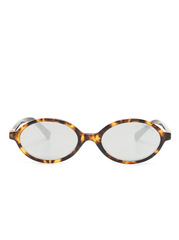 Miu Miu Eyewear Regard oval-frame Sunglasses - Farfetch | Farfetch Global