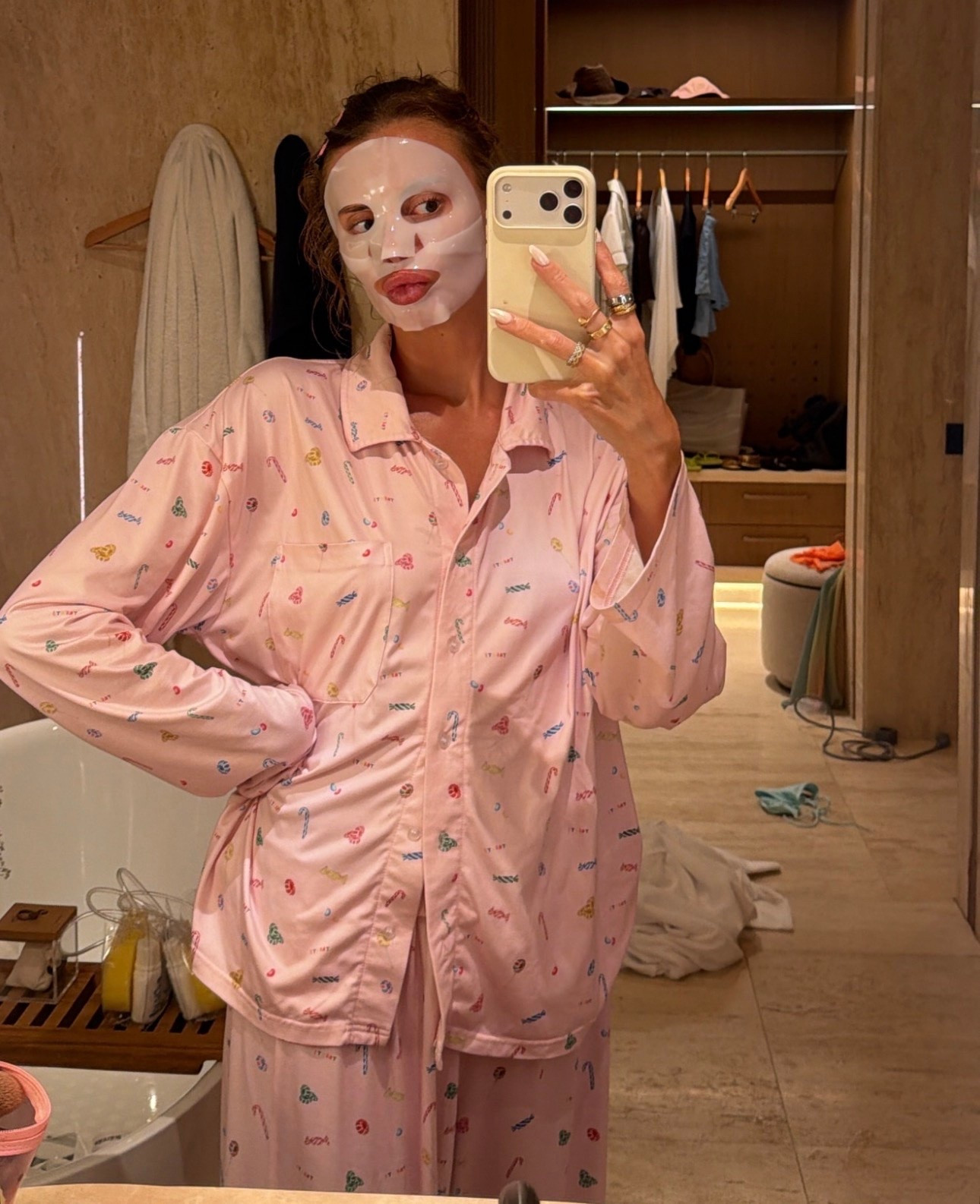 The face mask I’m using here linked here!! 🩷 the pyjamas are from Treats Studio

#LTKuk #LTKeurope #LTKbeauty