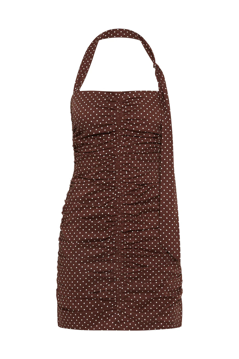 EDIE MINI DRESS - CHOC IVORY POLKA DOT | POSSE (US)