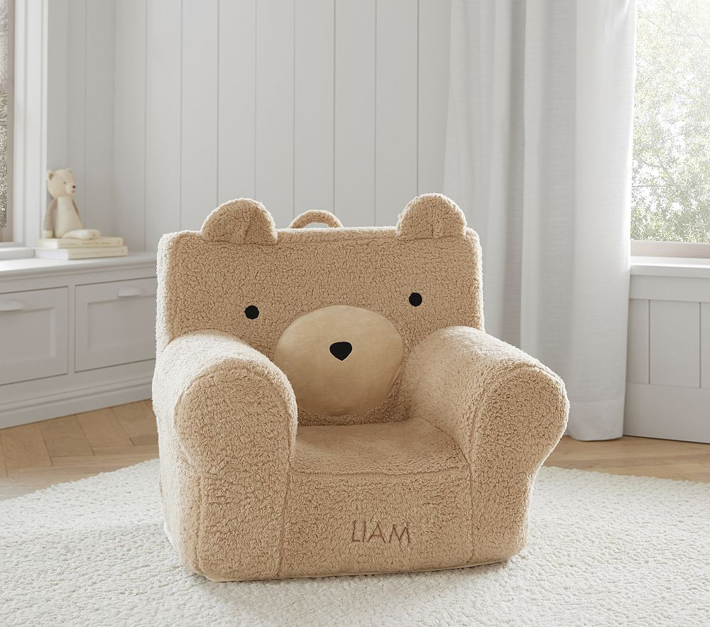 Anywhere Chair®, Oatmeal Sherpa Bear | Pottery Barn Kids
