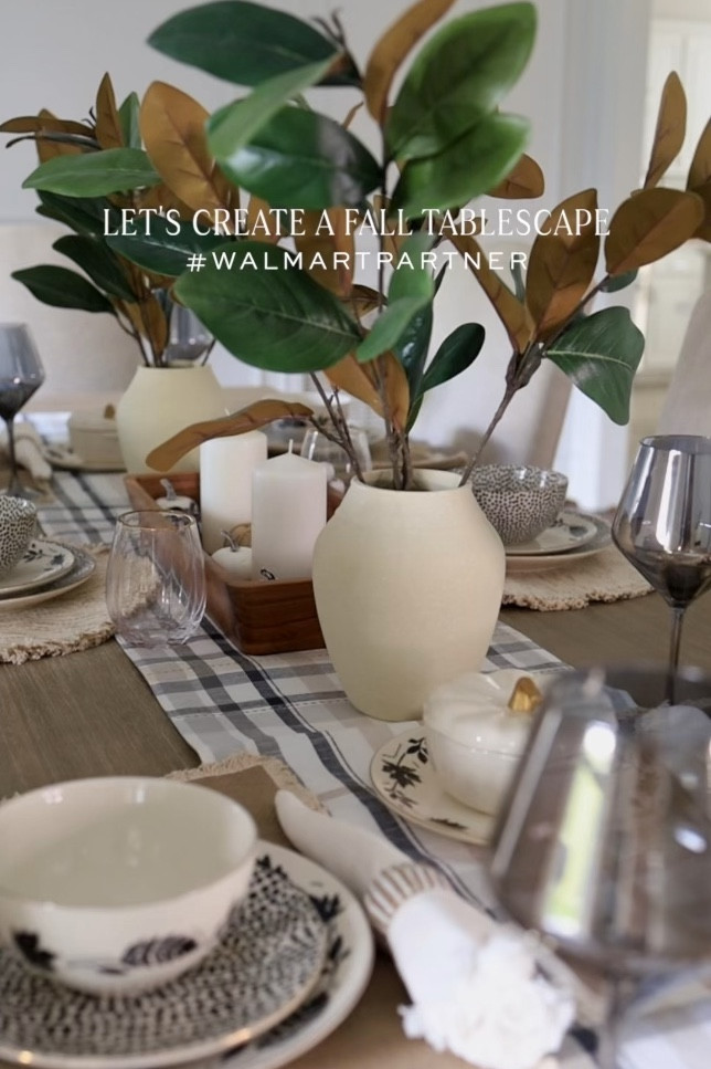 #WalmartPartner It’s all about the details! 🍁 Loving how @walmart made it simple to create this stunning fall tablescape. #walmarthome