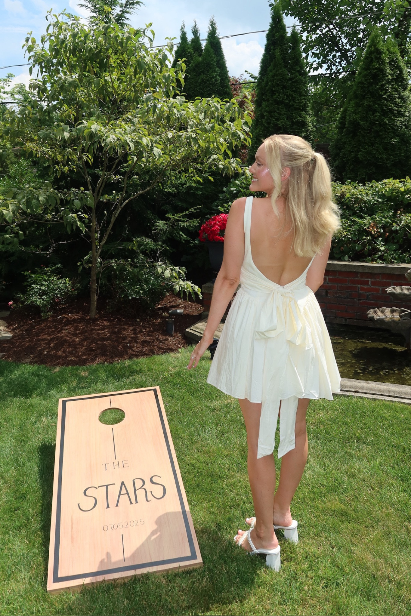 the most perfect engagement party dress 🤍🫶🏻

#LTKParties #LTKStyleTip #LTKShoeCrush