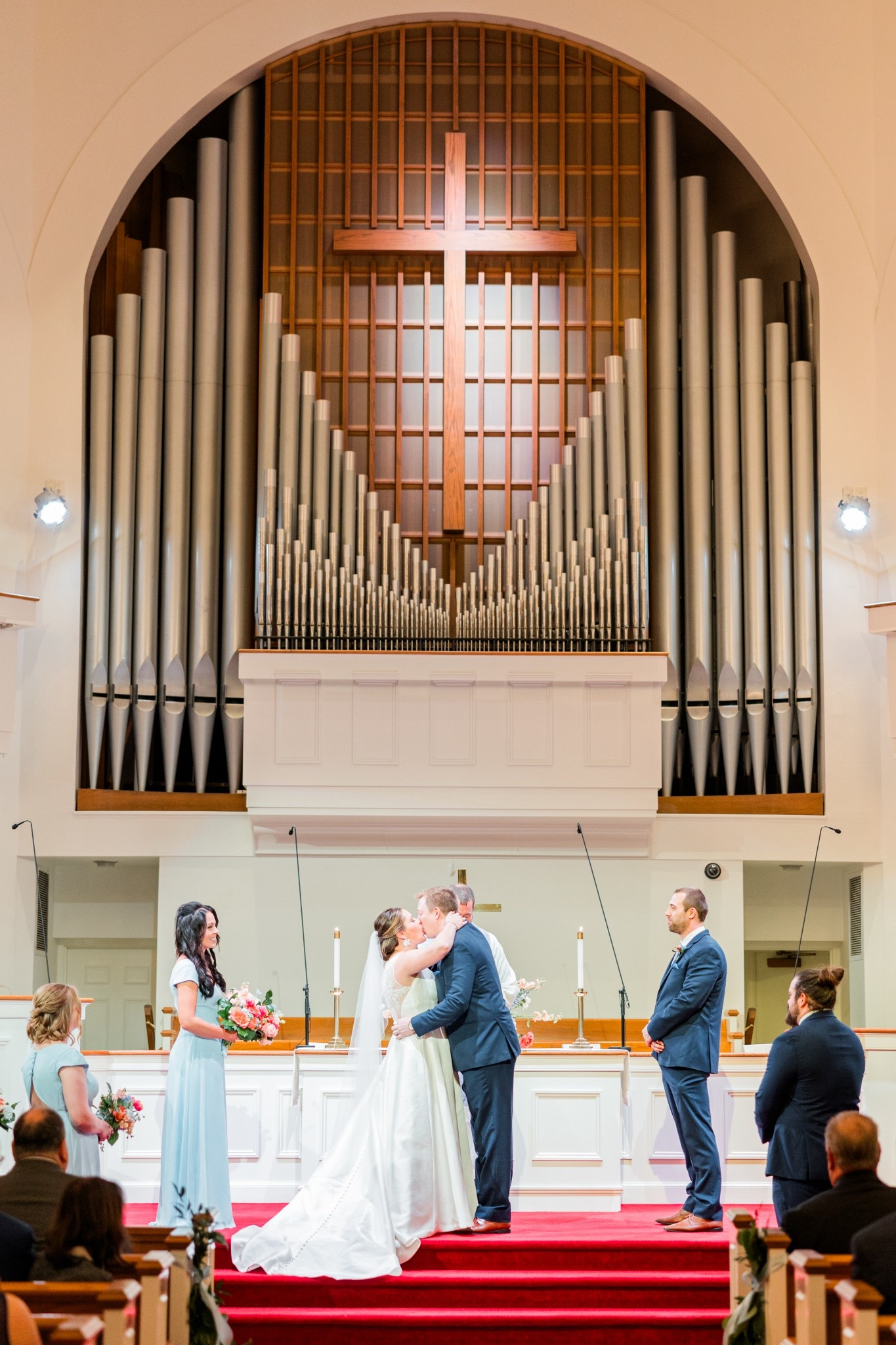 All the details from our classic church wedding ceremony are on my blog today! ⛪️🤍 My dress is Moonlight Bridal, linking my bridal accessories! 

#LTKWedding