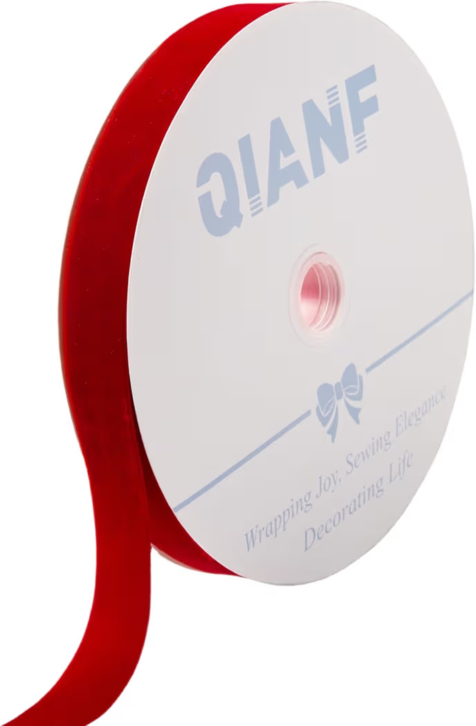Vintage Red Velvet Ribbon, 1 Inch X 25Yd | Amazon (US)