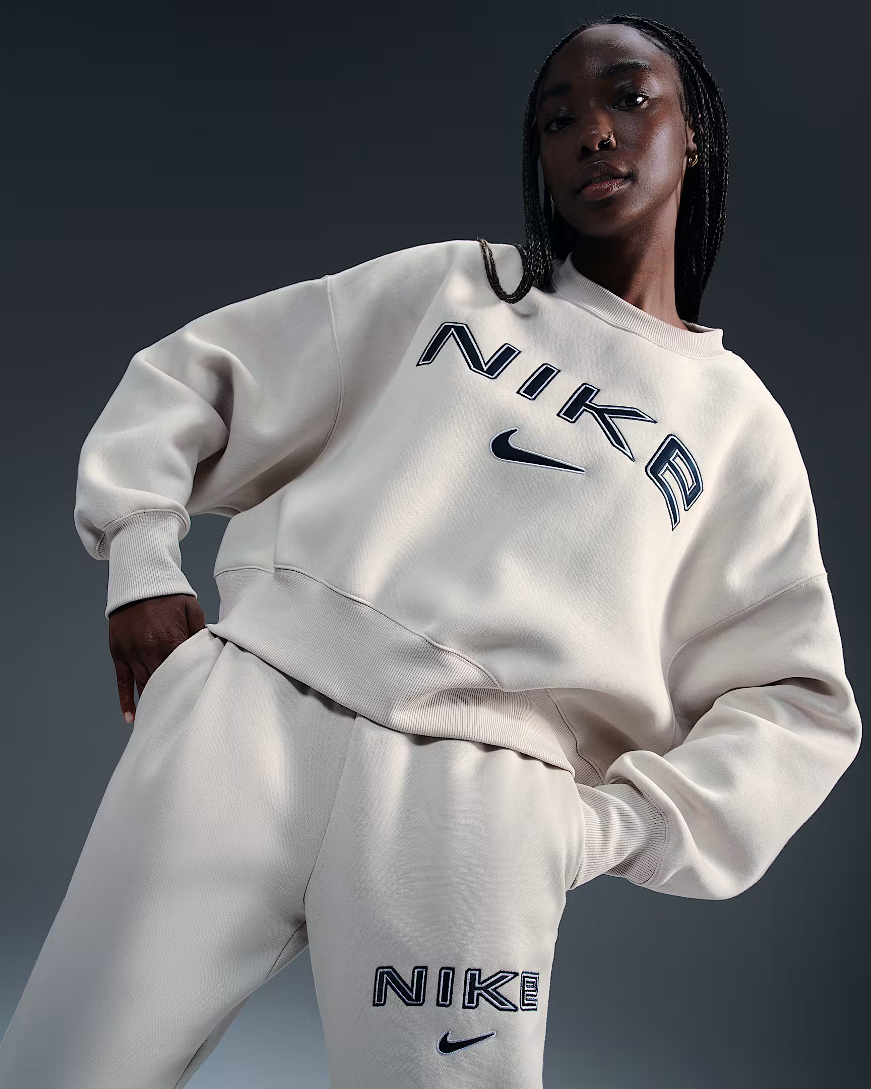 Nike Sportswear Phoenix FleeceWomen's Over-Oversized Crew-Neck Logo Sweatshirt | Nike (US)