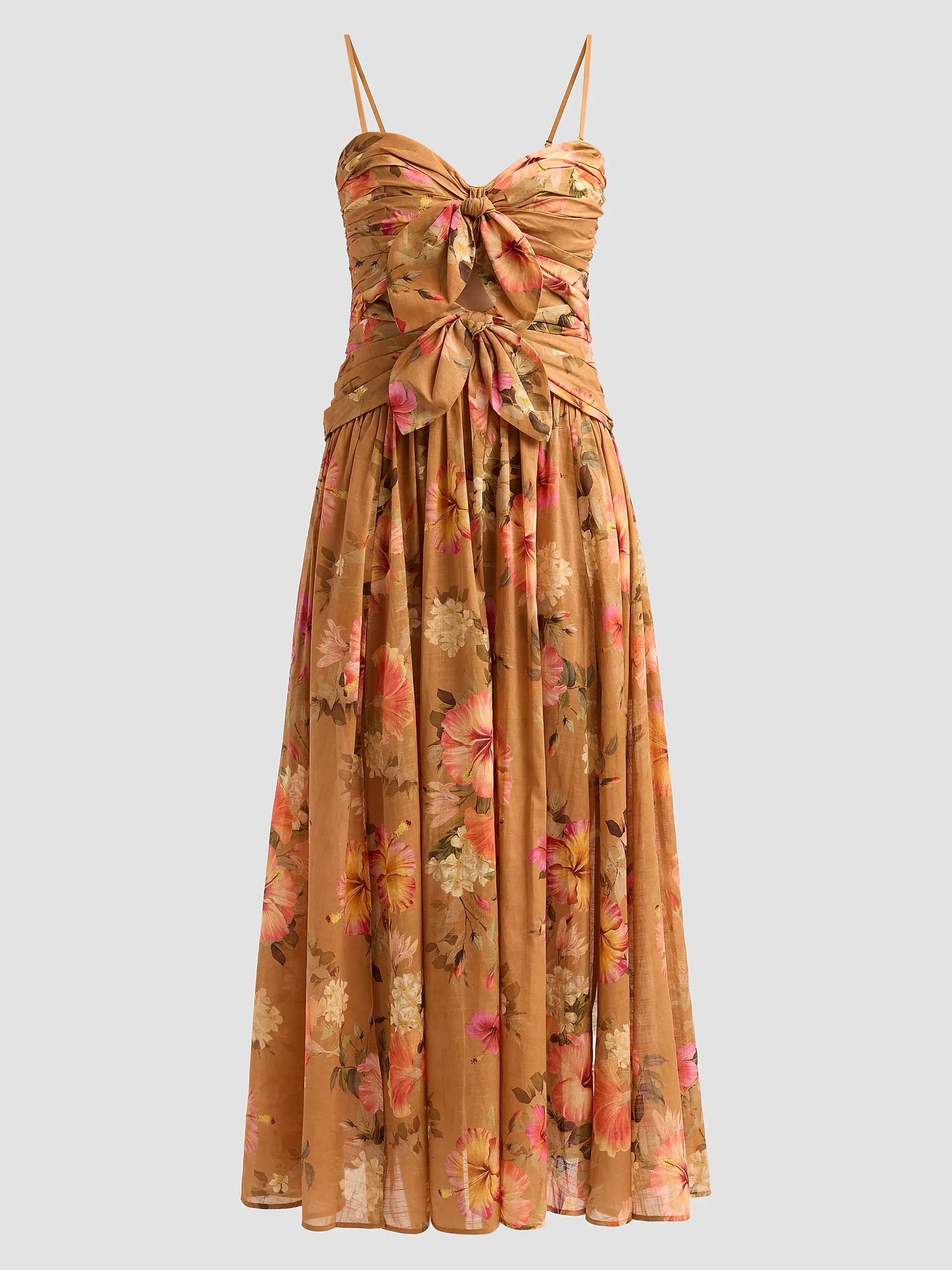 Mahon Floral Tie-Front Midi Dress | Saks Fifth Avenue