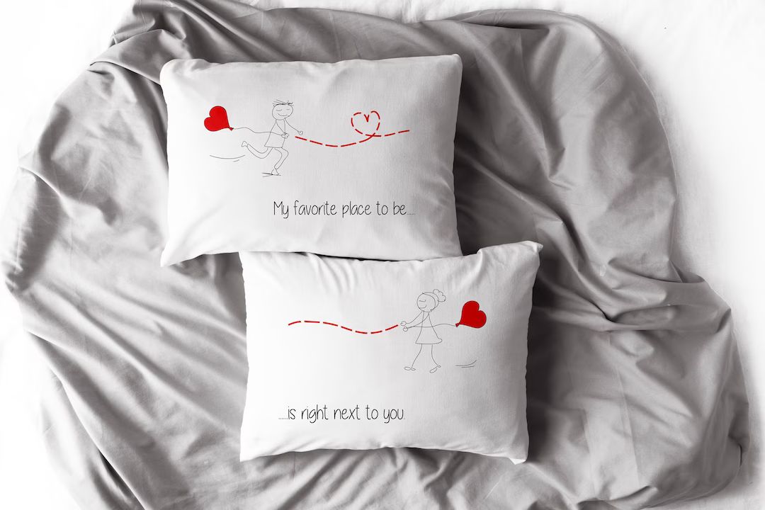 My Favorite Place to Be is Right Next to You Couples Pillow - Etsy Canada | Etsy (CAD)