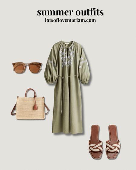 Modest summer outfit ideas 💕 maxi dress, straw bag, brown sandals, sunglasses 

#LTKsummer #LTKeurope #LTKstyletip