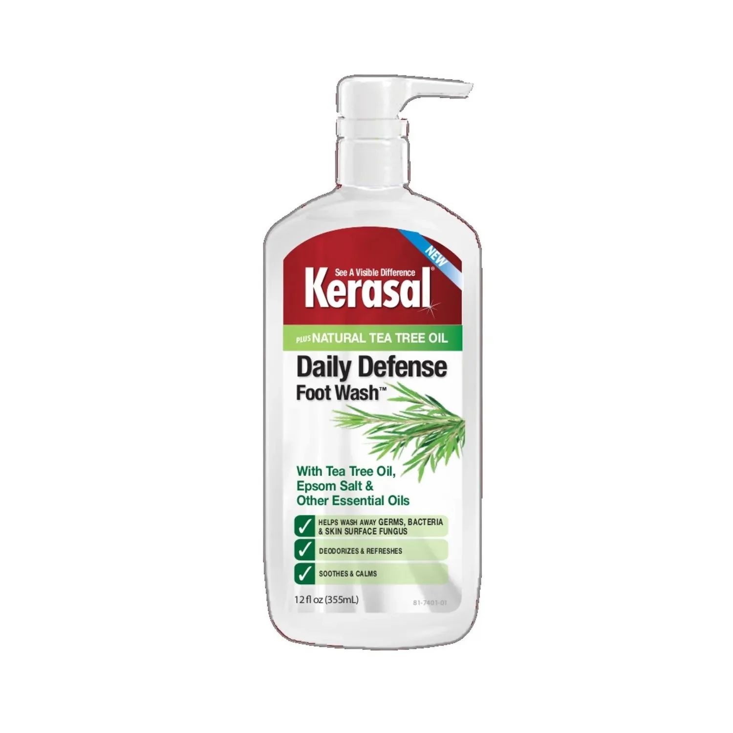 Kerasal Daily Defense Foot Wash Plus Natural Tea Tree Oil, Liquid, 12 fl oz | Walmart (US)