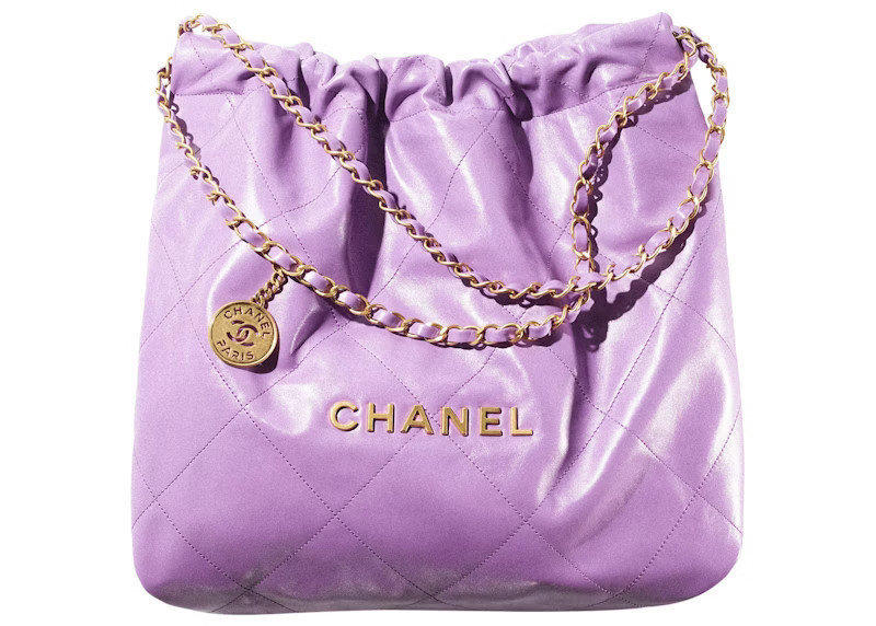 Women's Chanel 22 Handbag 22S Calfskin in Purple | StockX