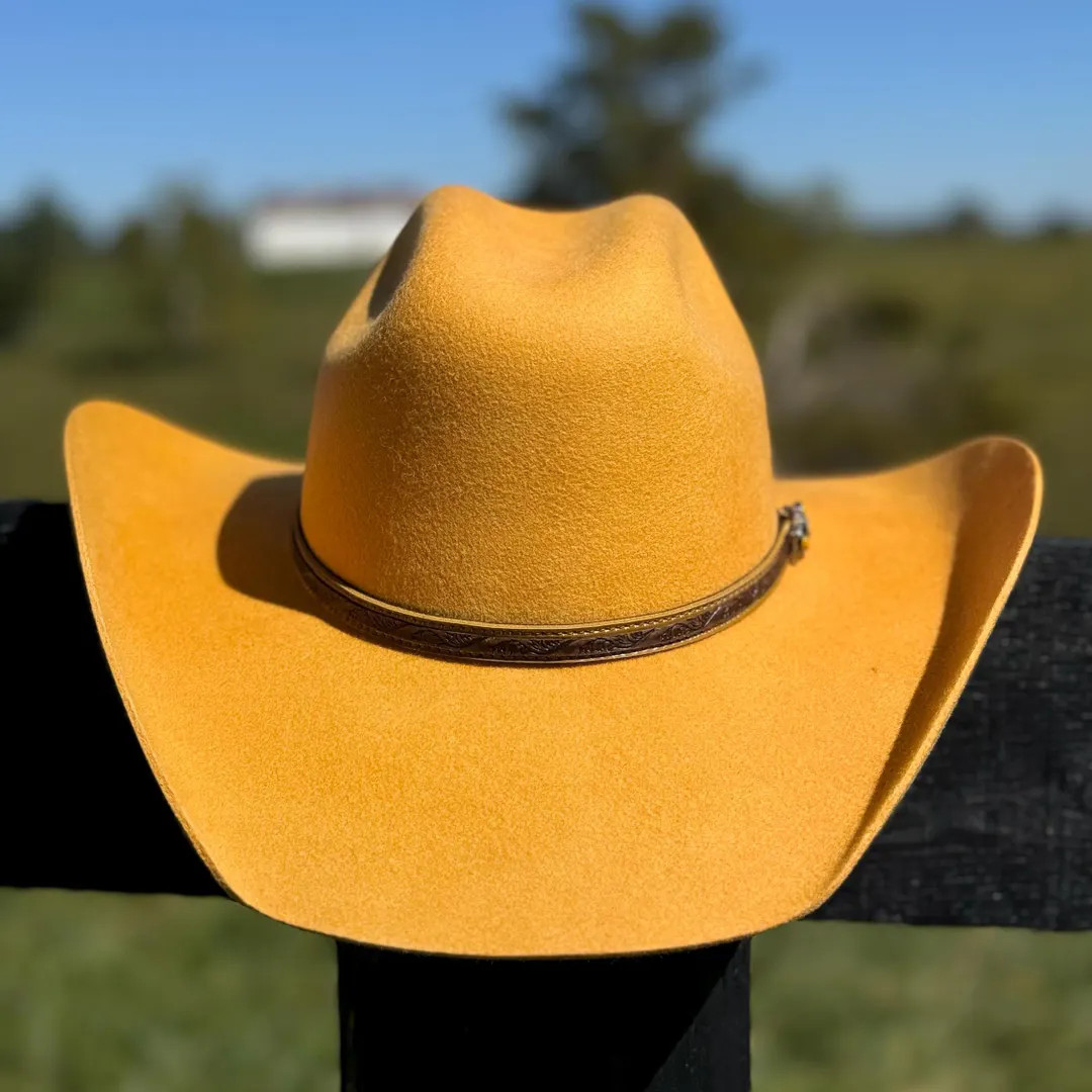 Mustard Wool Cowboy Hat: Western Cattleman Style - Etsy Canada | Etsy (US)