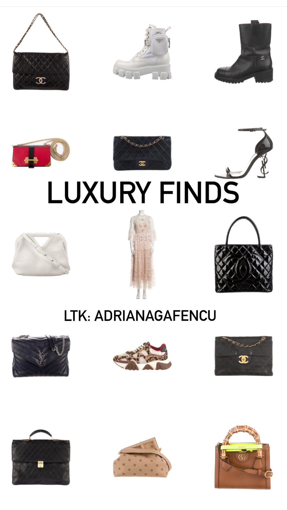 Luxury finds 
Designer 
THEREALREAL 
Chanel
Prada 
Balenciaga 
Gucci 
Dress 
Luxury 

#LTKFestival #LTKSale #LTKSeasonal