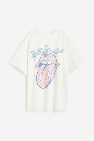 Long Printed T-shirt | H&M (US + CA)