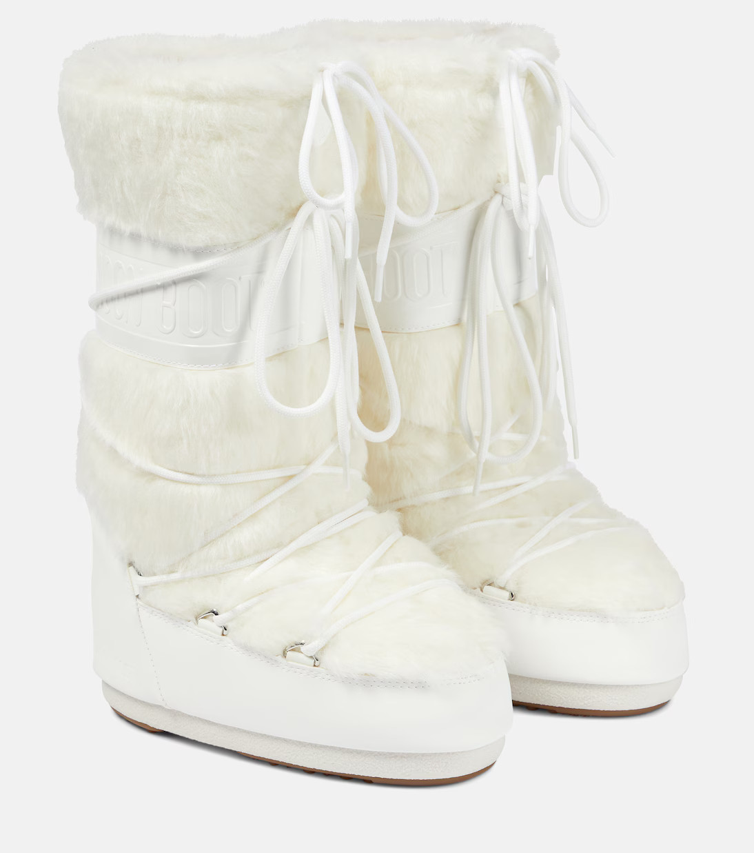 Icon faux fur-trimmed snow boots | Mytheresa (UK)