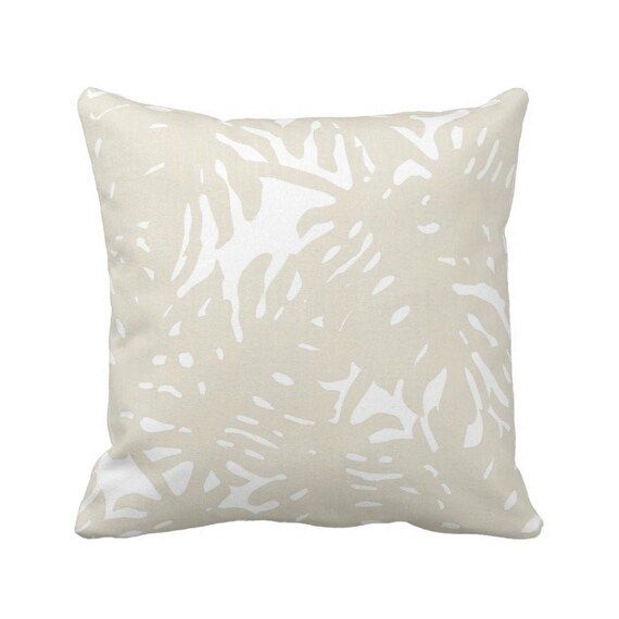 OUTDOOR Palm Silhouette Throw Pillow or Cover Sand/white 14 - Etsy | Etsy (US)