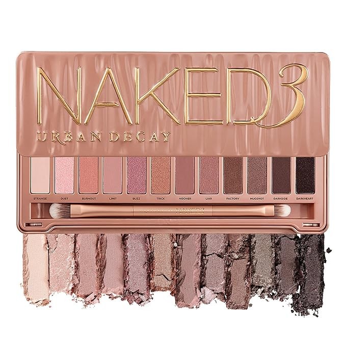 Amazon.com : Urban Decay Naked3 Eyeshadow Palette, 12 Versatile Rosy Neutral Shades for Every Day... | Amazon (US)