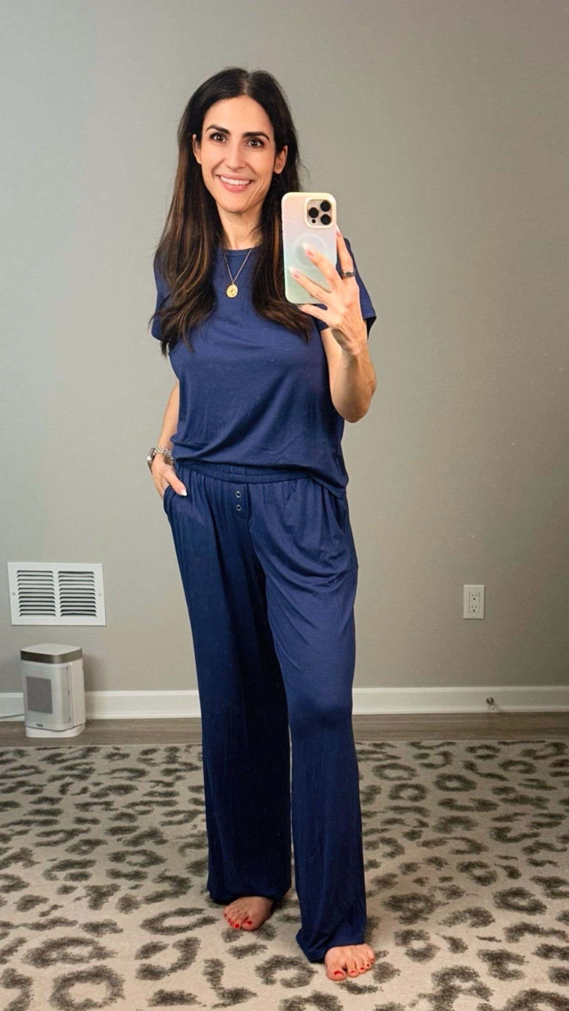 The Walmart pajama find that surprised me. 💙

Lightweight, soft, and comfortable. I’ve been reaching for this set again and again.

Perfect for lounging, slow mornings, and summer nights.

#LTKselfcare #LTKmomlife #LTKOver40