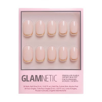 Glamnetic Women's Press-On Nails - Goal Digger - 30ct - Ulta Beauty: Round Shape, Gloss Finish, Style | Target