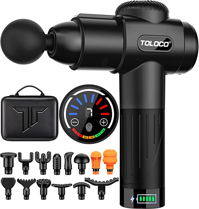 TOLOCO Massage Gun, Muscle Massage Gun Deep Tissue for Athletes with 15 Massage Heads, Electric P... | Amazon (US)