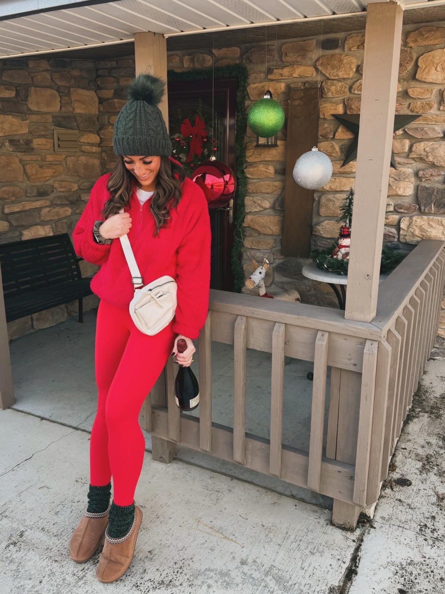 Holiday vibes when you’re looking to be cute yet comfy- these offline aerie leggings are so it!! Also- this color transitions perfectly into Valentine’s Day ❤️🩷

Walmart finds
Walmart fleece
Red outfit
Ugg slippers
Christmas ootd
Active 
Athleisure
Hosting 


#LTKootd #LTKActive #LTKHoliday
