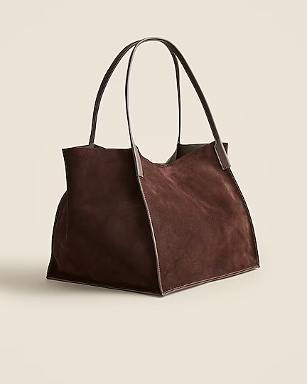 Large Berkeley tote in suede | J. Crew US