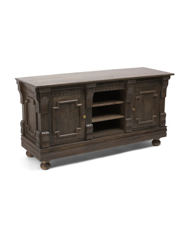 30x58x20 Solid Wood Tobias Media Cabinet | TJ Maxx