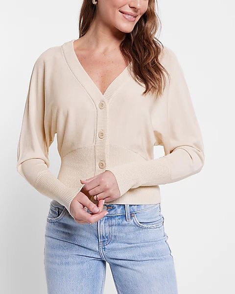 V-neck Dolman Sleeve Cardigan | Express