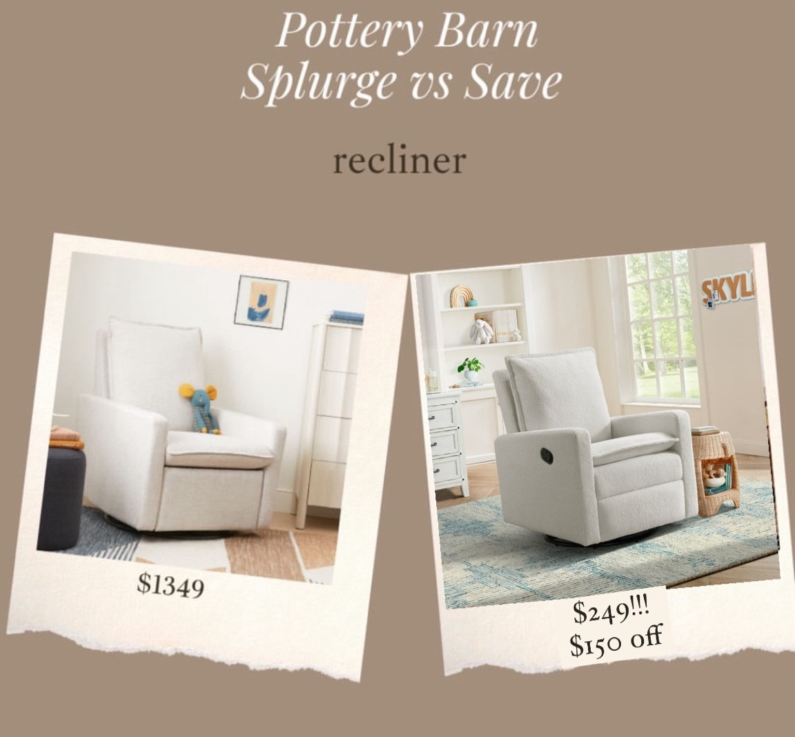 Wow!!! Best price / sale I’ve seen yet for this style of recliner!!! Perfect for a nursery but also stylish enough if you want a recliner in your living room!!

#LTKStyleTip #LTKHome #LTKSaleAlert