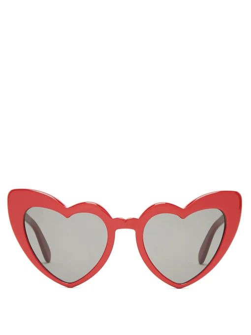 Loulou heart-shaped acetate sunglasses | Saint Laurent | Matches (UK)