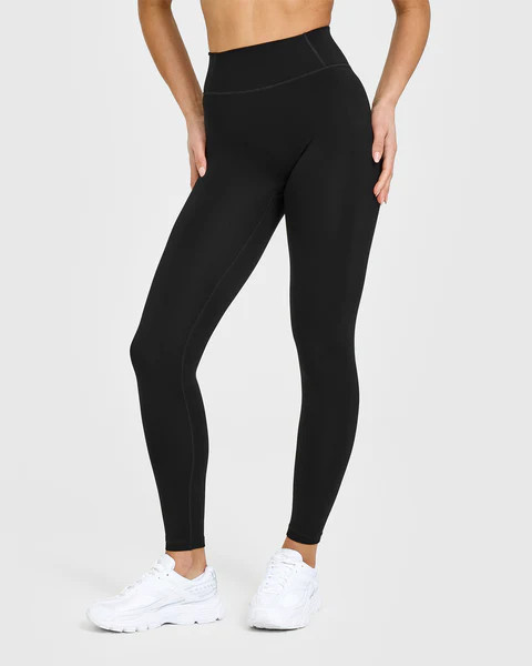 Timeless High Waisted Leggings | Black | Oner Active (UK / US)
