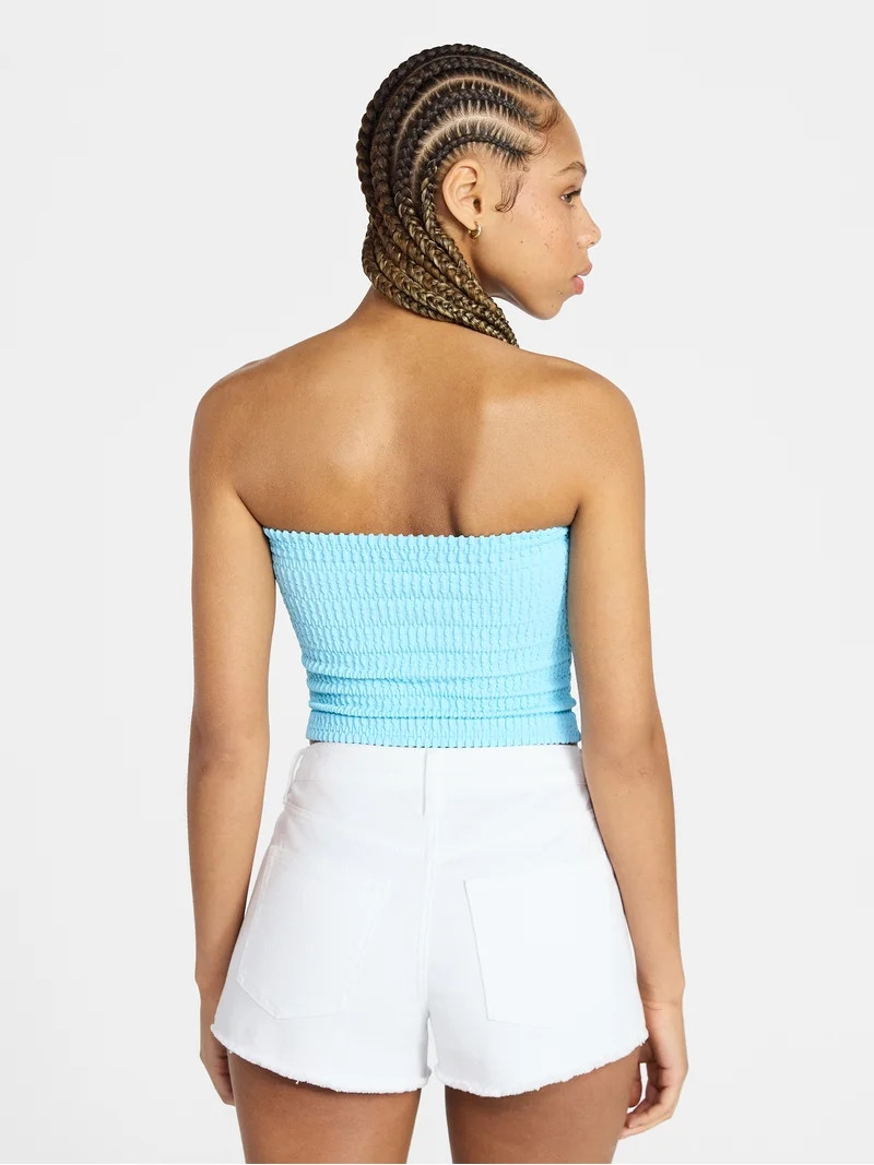 No Boundaries Seamless Textured Tube Top, Women's XXS-XXL | Walmart (US)