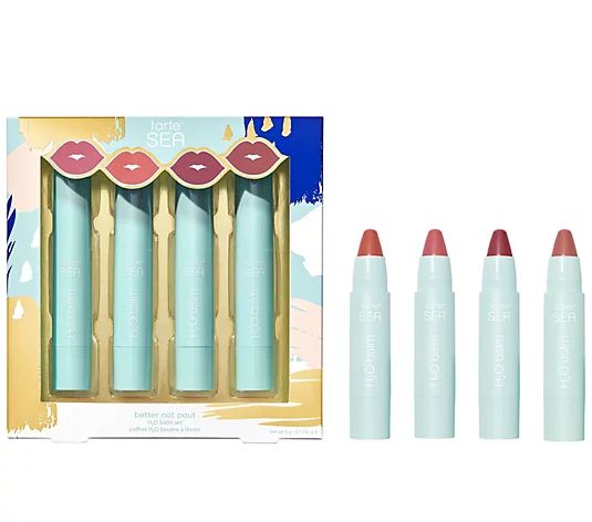 tarte Better Not Pout H2O Lip Tint Balm Quad - QVC.com | QVC