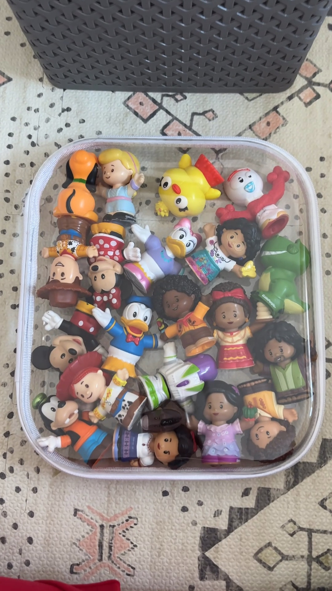 Small toy storage solution! These hard shell clear zipper pouches are the perfect solution for organizing your kid's small toys. Also perfect for car storage, beach bags, travel and more! 

#LTKTravel #LTKmomlife #LTKKids