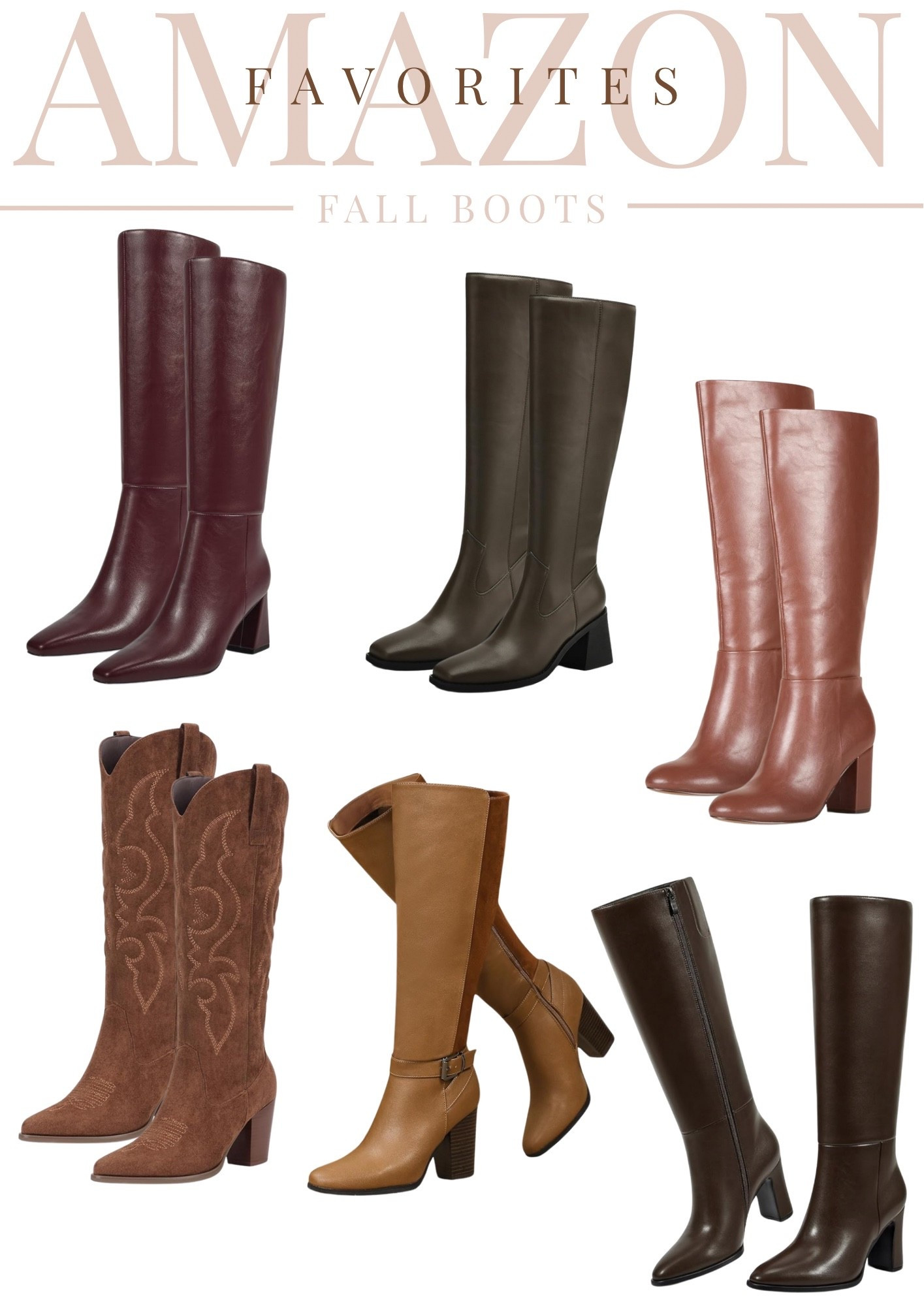Women’s Fall Boots 👢 
Fall boots , women’s boots , Amazon finds , Amazon fashion , Fall fashion , Fall shoes , tall boots , brown boots , cowboy boots , suede boots , heeled boots 

#LTKFallSale #LTKShoeCrush #LTKSeasonal