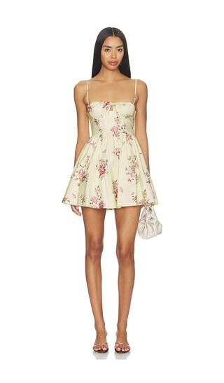 MAJORELLE Florence Mini Dress in Ivory,Mauve. - size XXS | Revolve Clothing (Global)