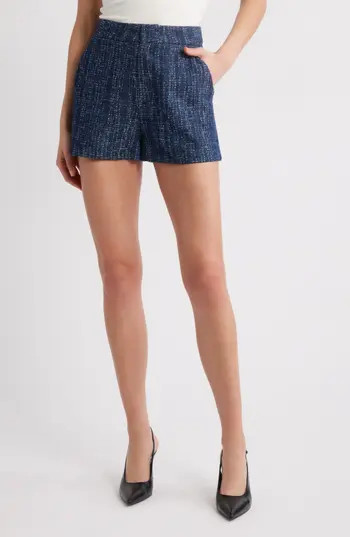 FRAME The Tweed Cotton Shorts in Indigo at Nordstrom Rack, Size 14 | Nordstrom Rack