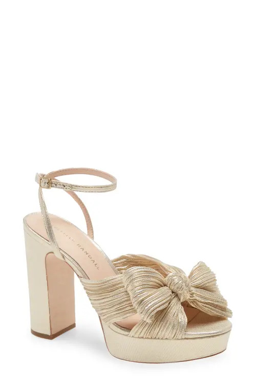 Loeffler Randall Natalia Platform Sandal in Platinum at Nordstrom, Size 10 | Nordstrom