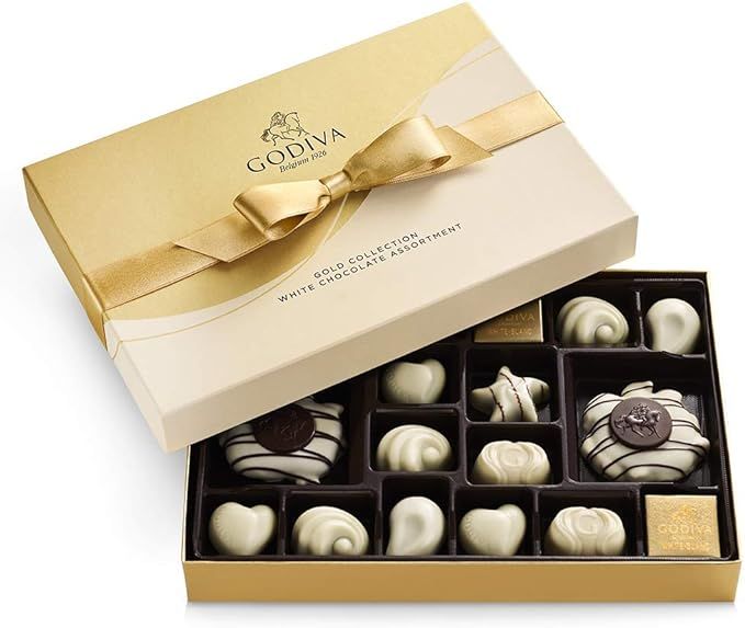 Godiva Chocolatier Gift Box, White-Chocolate 22 pc. | Amazon (US)