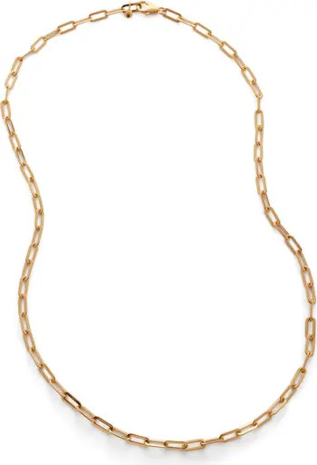 Monica Vinader Deco Paper Clip Chain Necklace | Nordstrom | Nordstrom