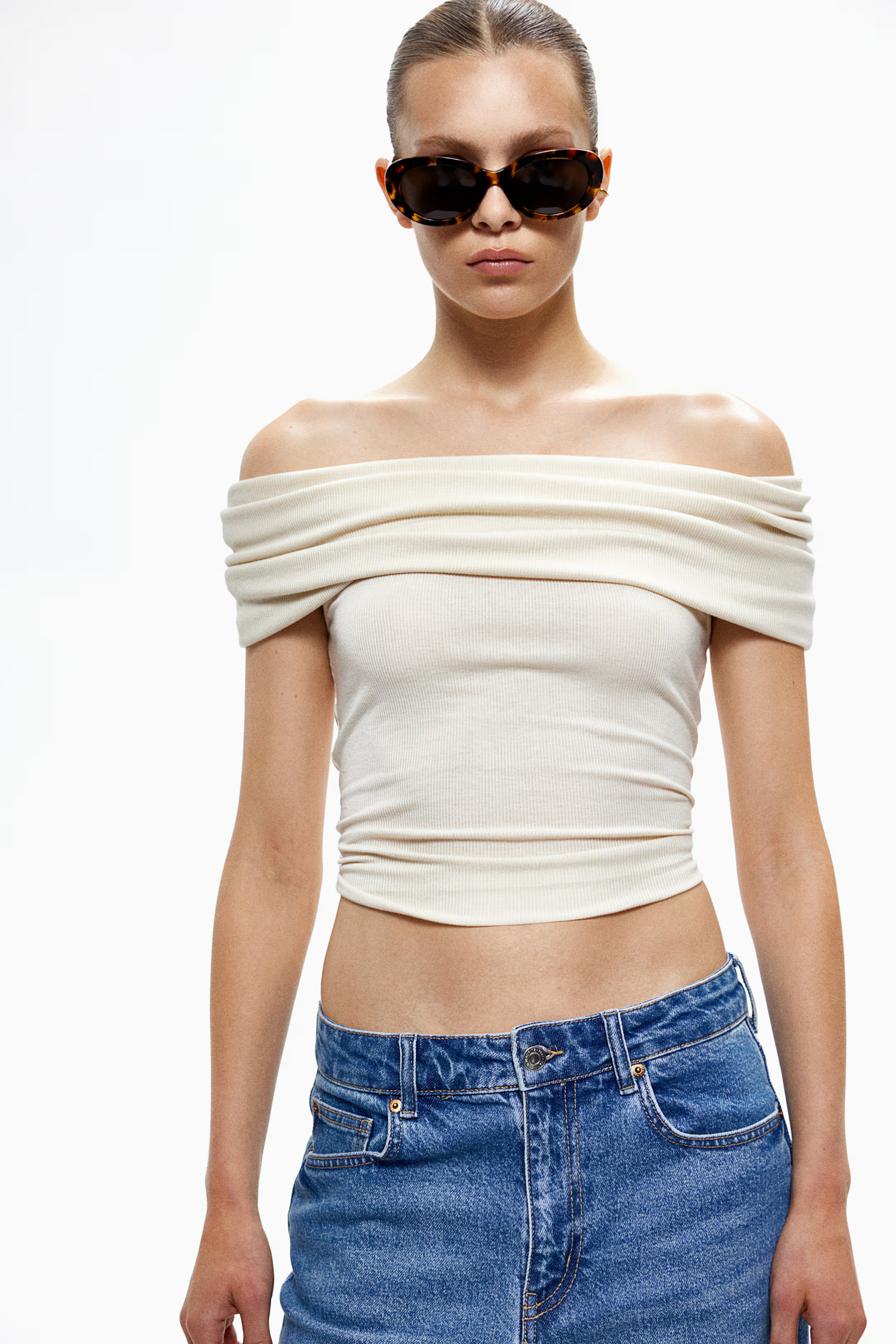 Slim Straight High Ankle Jeans | H&M (UK, MY, IN, SG, PH, TW, HK)
