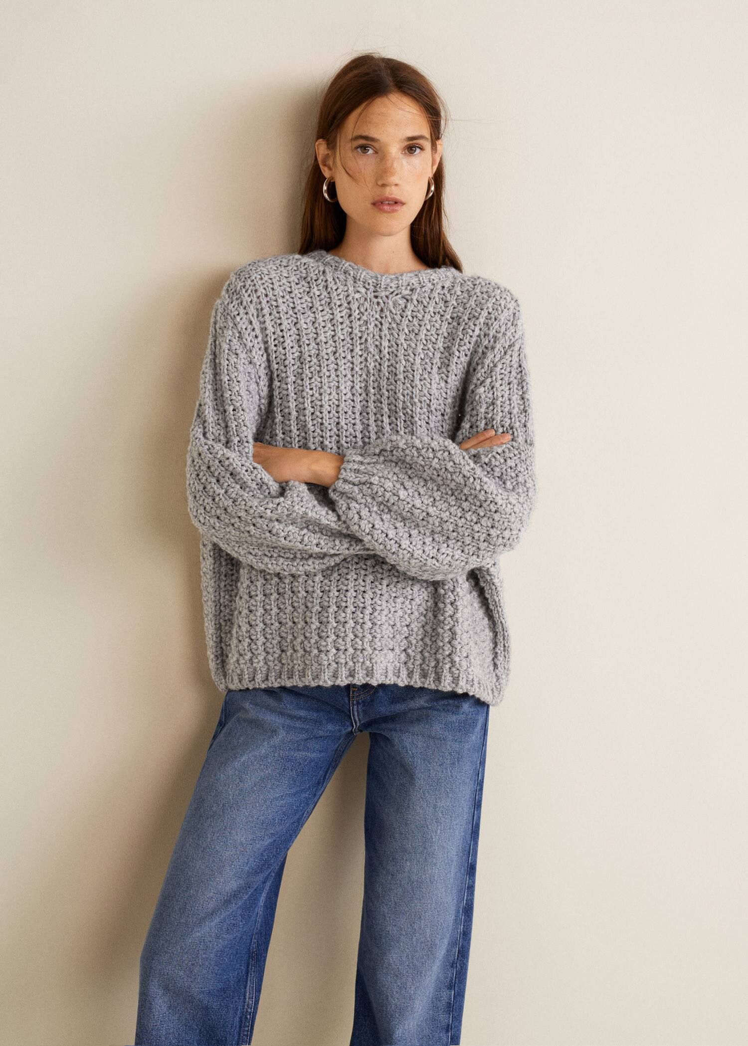 Open-knit sweater | MANGO (US)