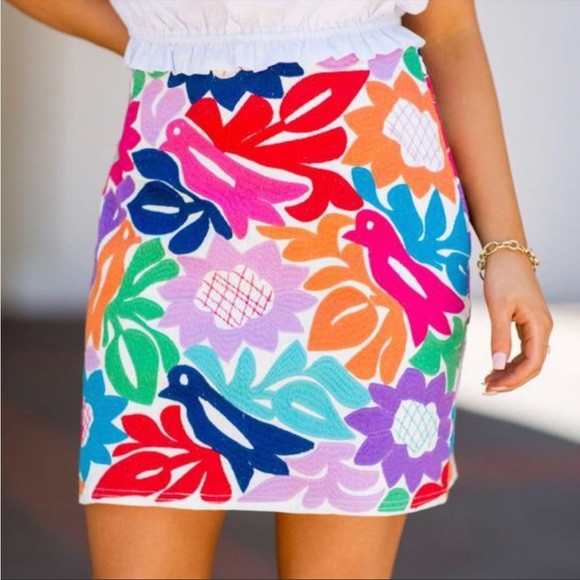 J. Marie | Maya Embroidered Skirt | Poshmark