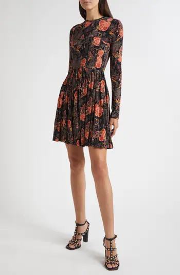 Bendetta Floral Print Long Sleeve Minidress | Nordstrom