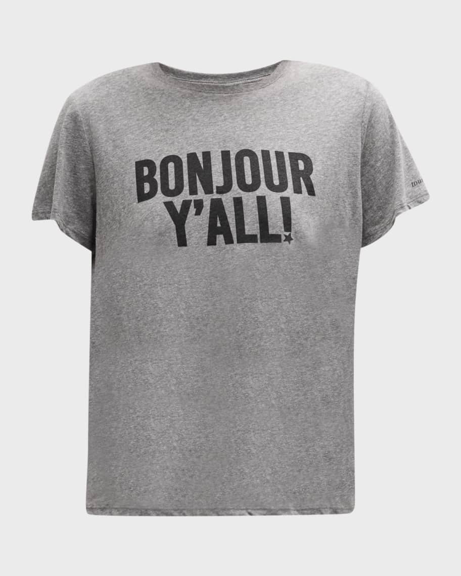 Cinq a Sept Bonjour Y'all Short-Sleeve T-Shirt | Neiman Marcus