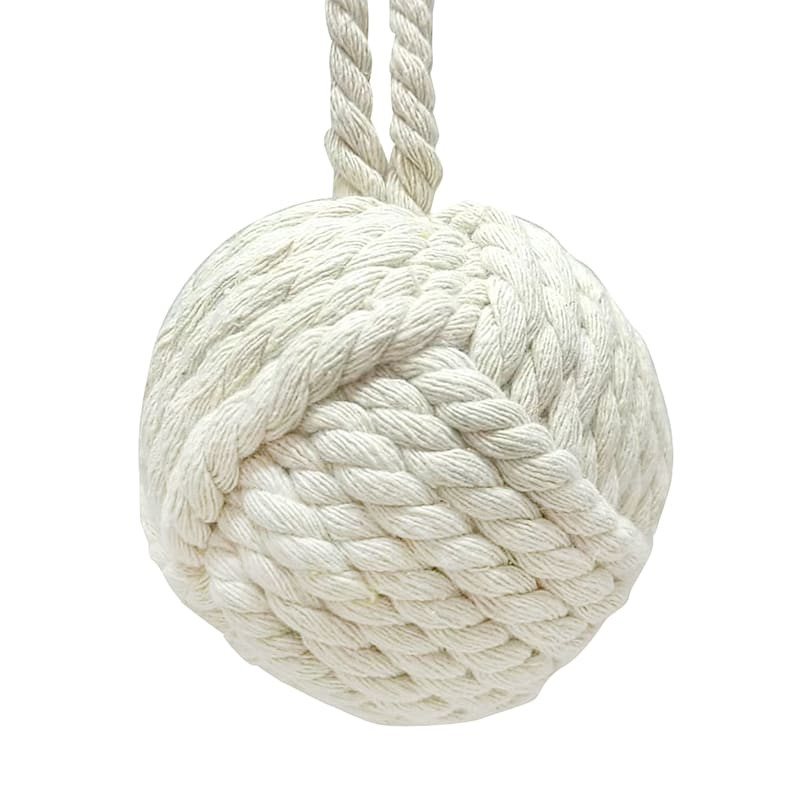 Rope Ball Ornament, 3.2" | At Home