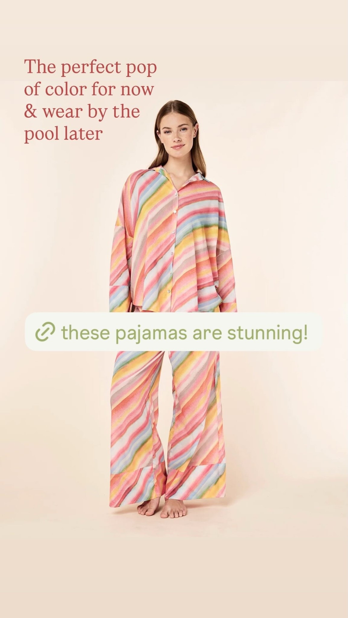 The perfect pop of color for these winter days & I can totally see myself having my coffee by the pool in this in the spring. I cannot stop thinking about this print! @Papinelle Sleepwear 

#LTKselfcare #LTKHome #LTKValentine