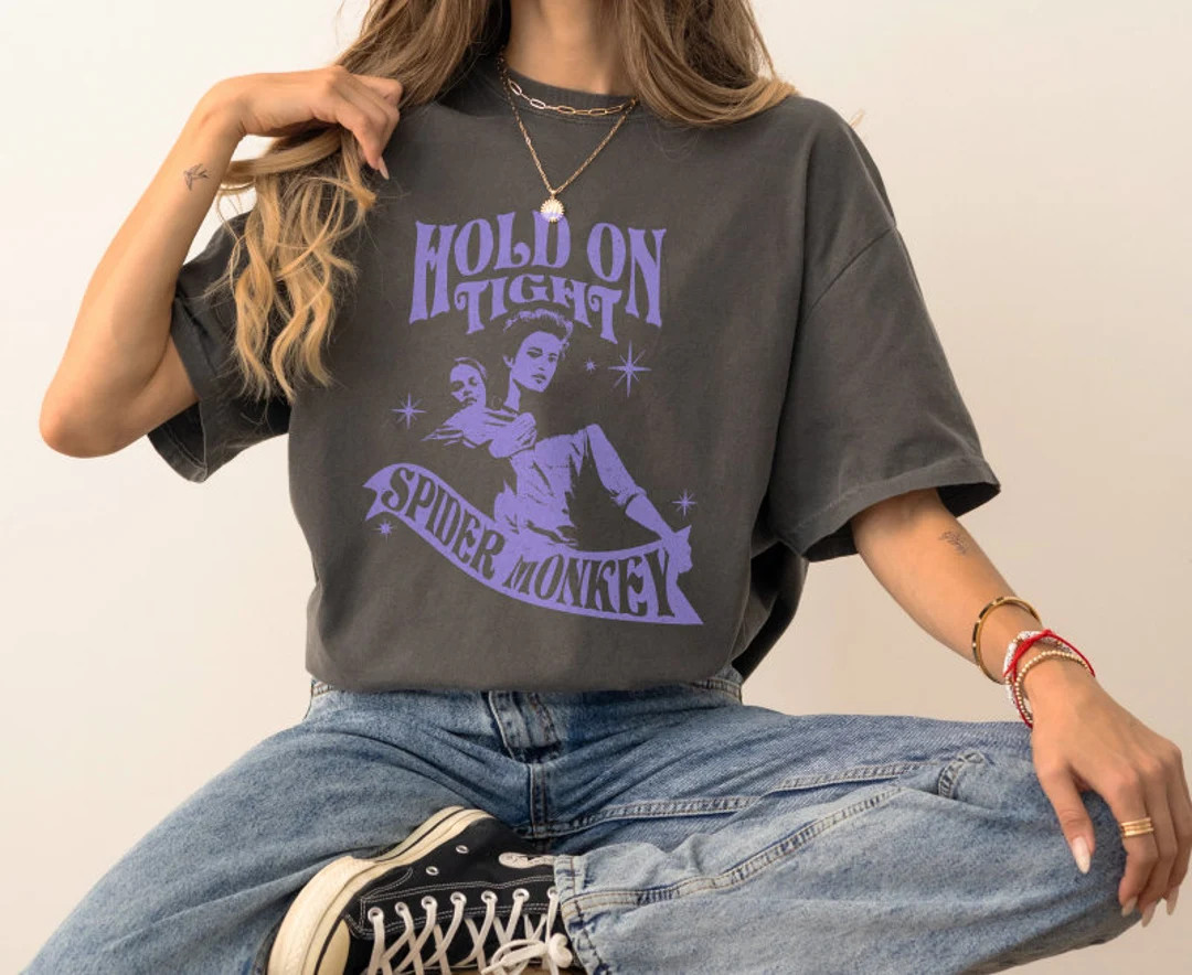 Hold on Spider Monkey Tee - Etsy | Etsy (US)