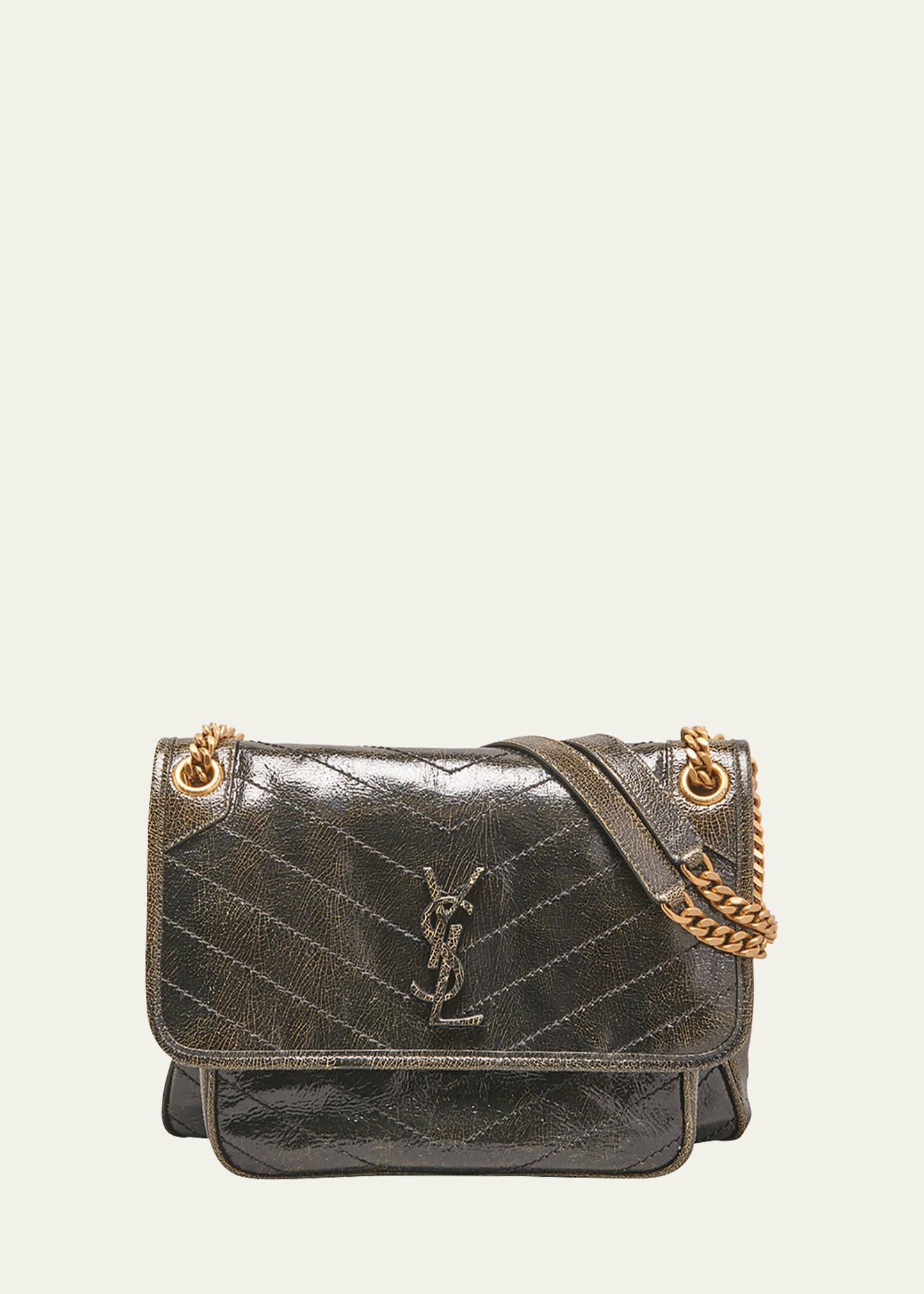 Niki Medium YSL Monogram Flap Shoulder Bag | Bergdorf Goodman