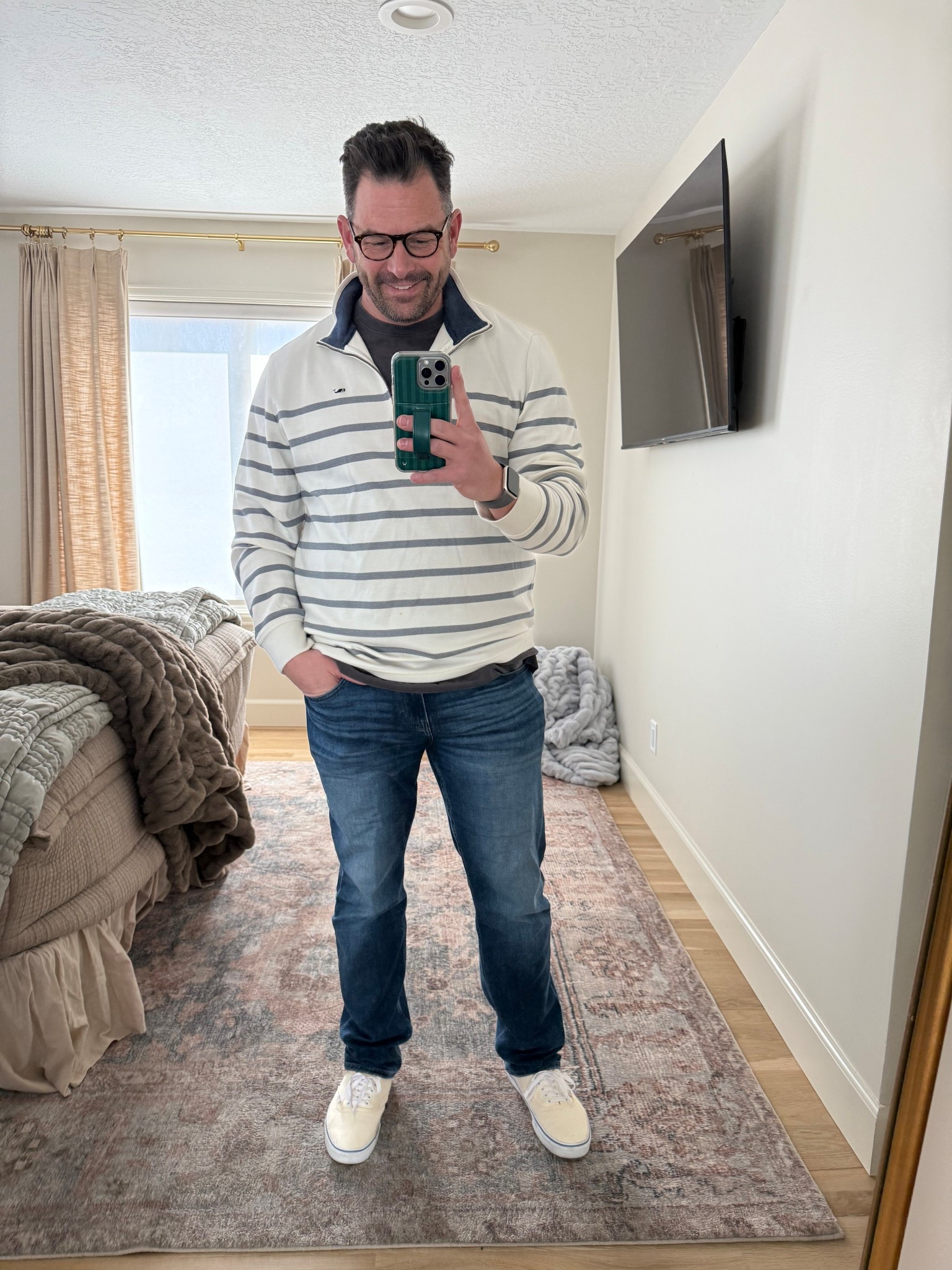 This dark denim goes with everything. Loving this casual look. 


Men’s Fashion, Casual Wear, Men’s Apparel 

#LTKMens #LTKgrwm #LTKootd